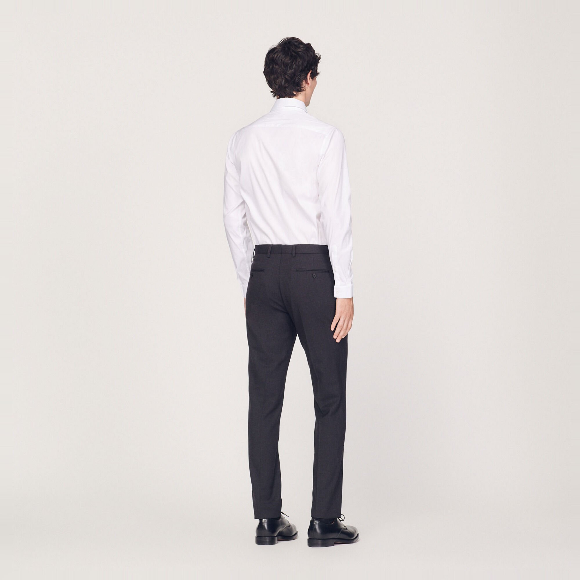 Wool suit trousers