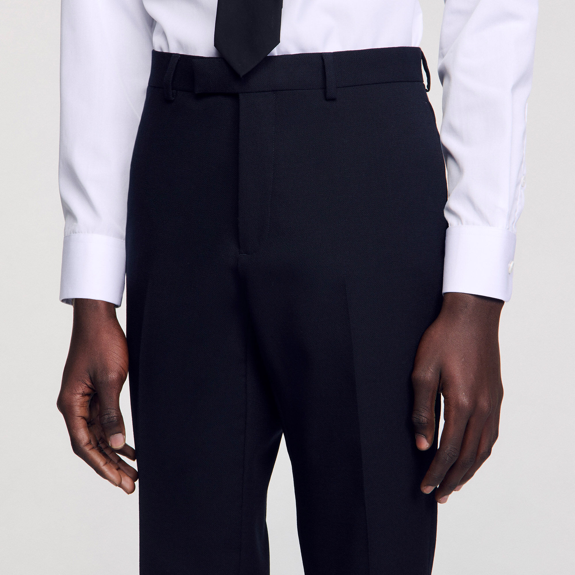 Wool suit trousers