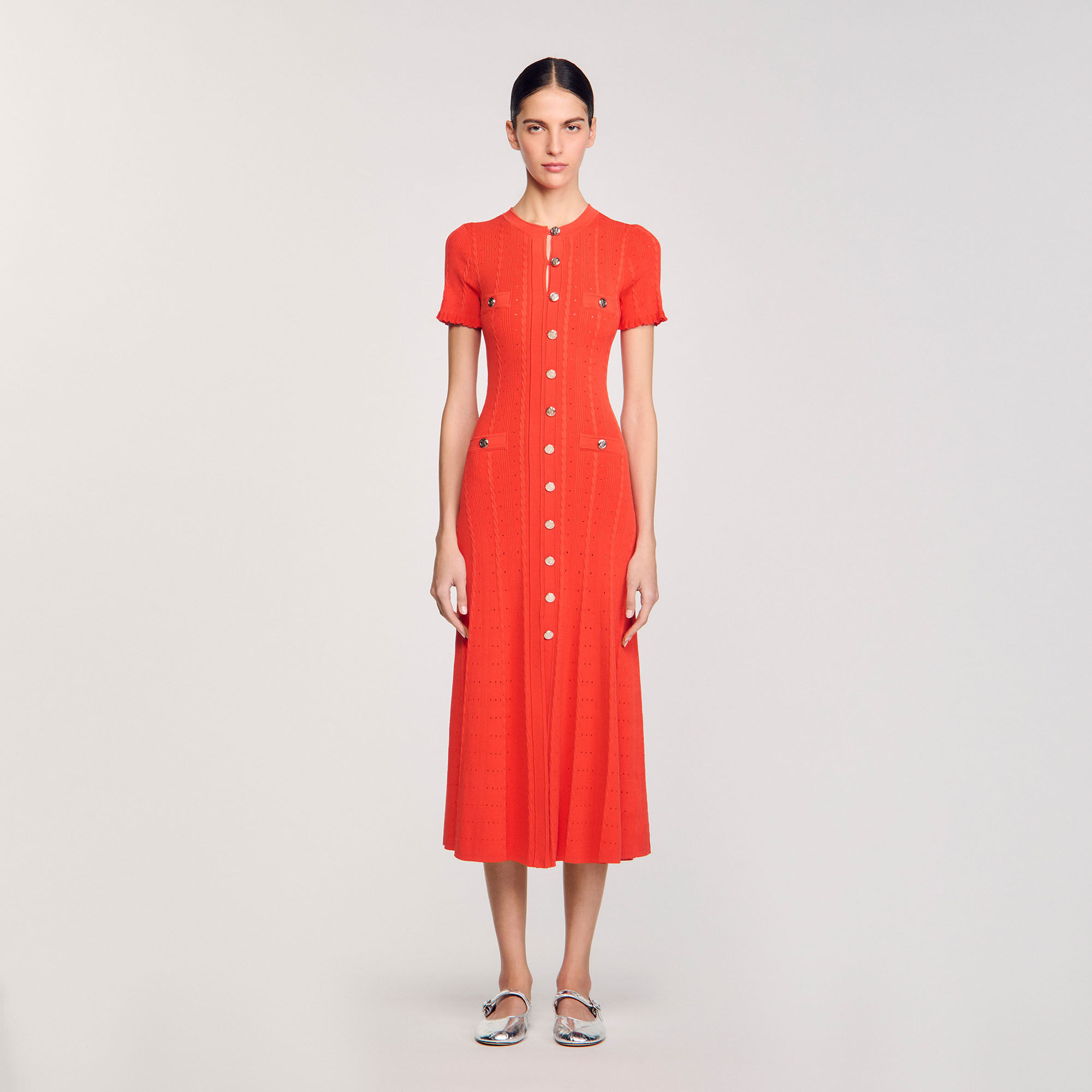 Knit maxi dress