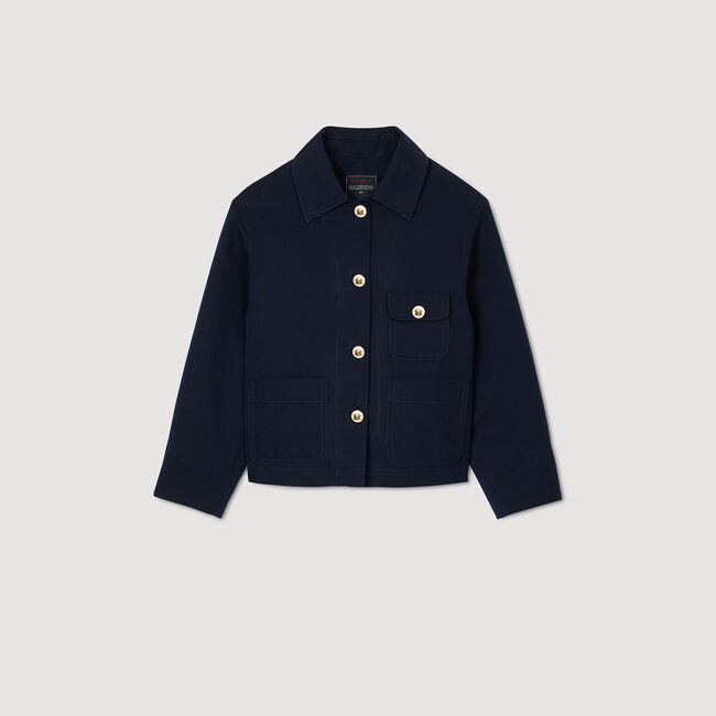 Jacket with officer buttons