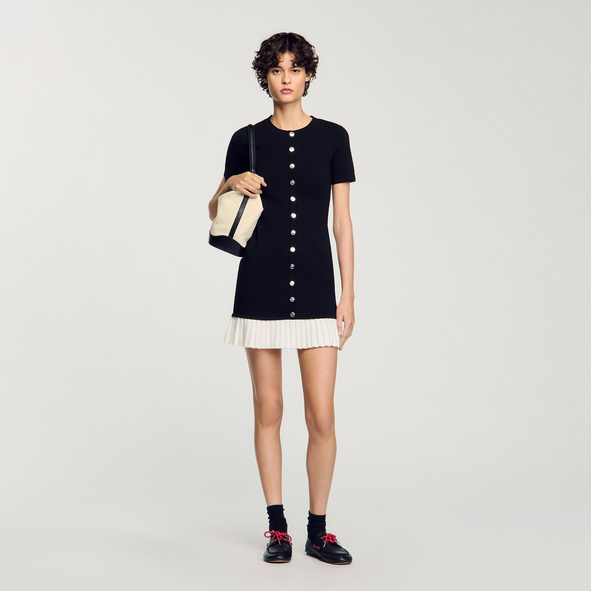 SANDRO マキシドレス | ブラック | FARFETCH JP