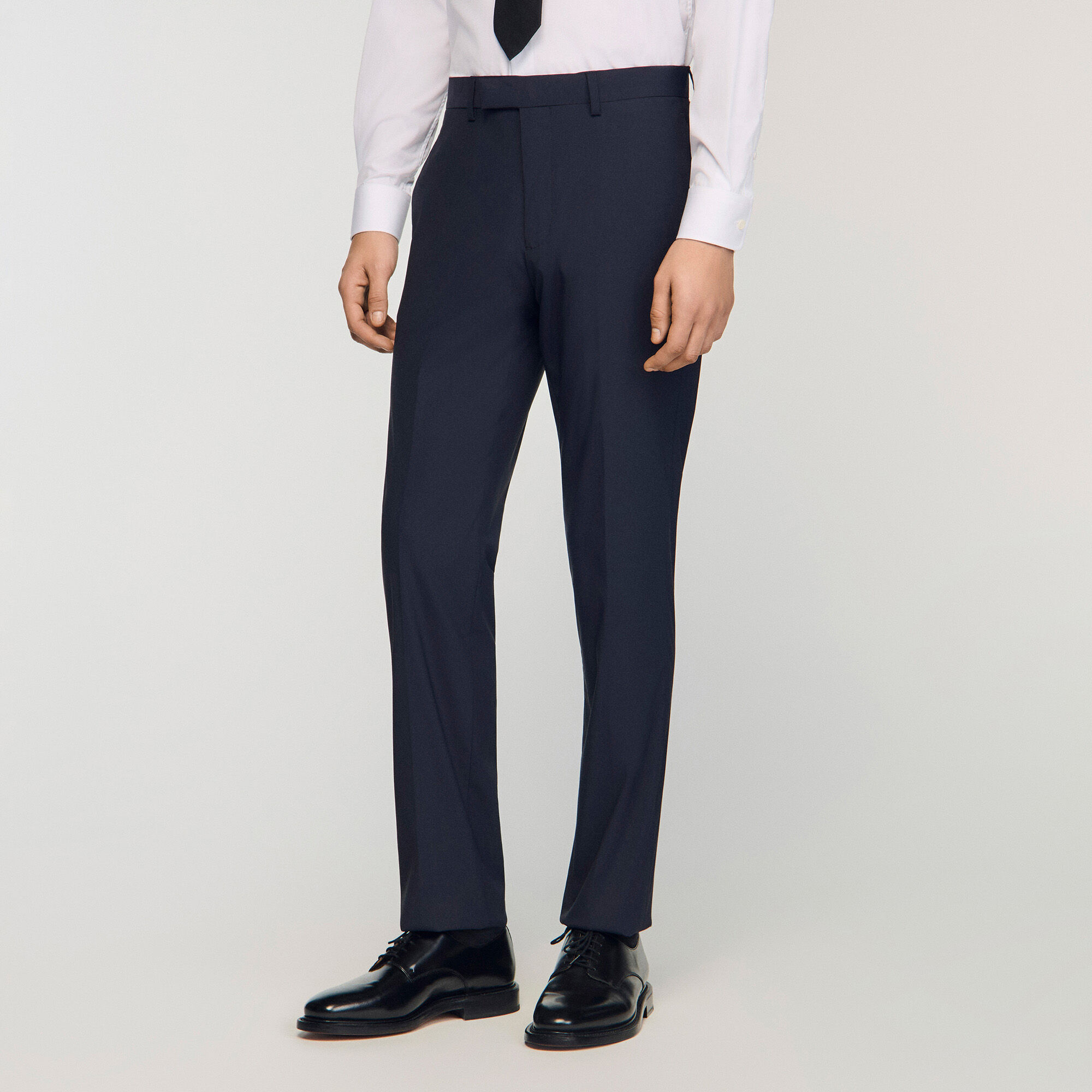 Wool suit trousers