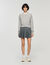 Cardigan with beaded collar