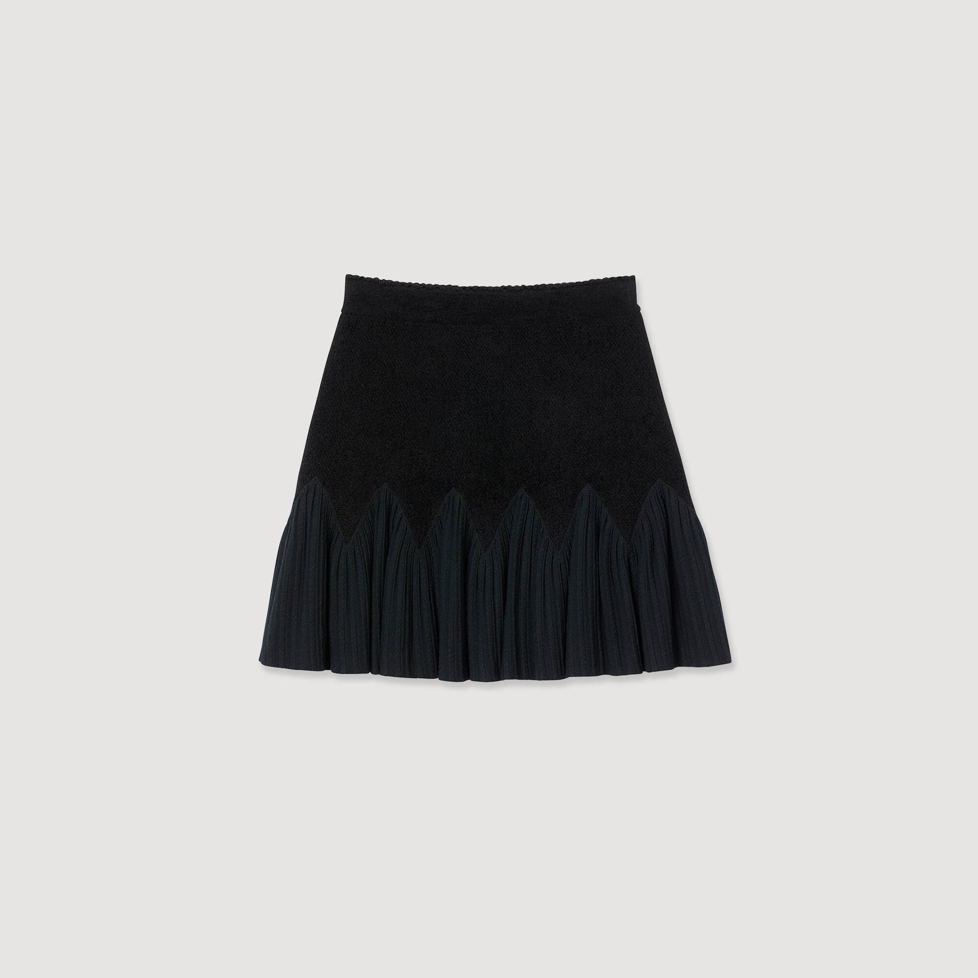 Short two-tone skirt
