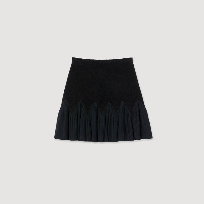 Short two-tone skirt