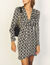 Short flowing printed dress