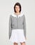 Cardigan with contrast collar