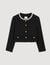 Jacket with beaded collar