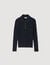 Cable knit polo jumper