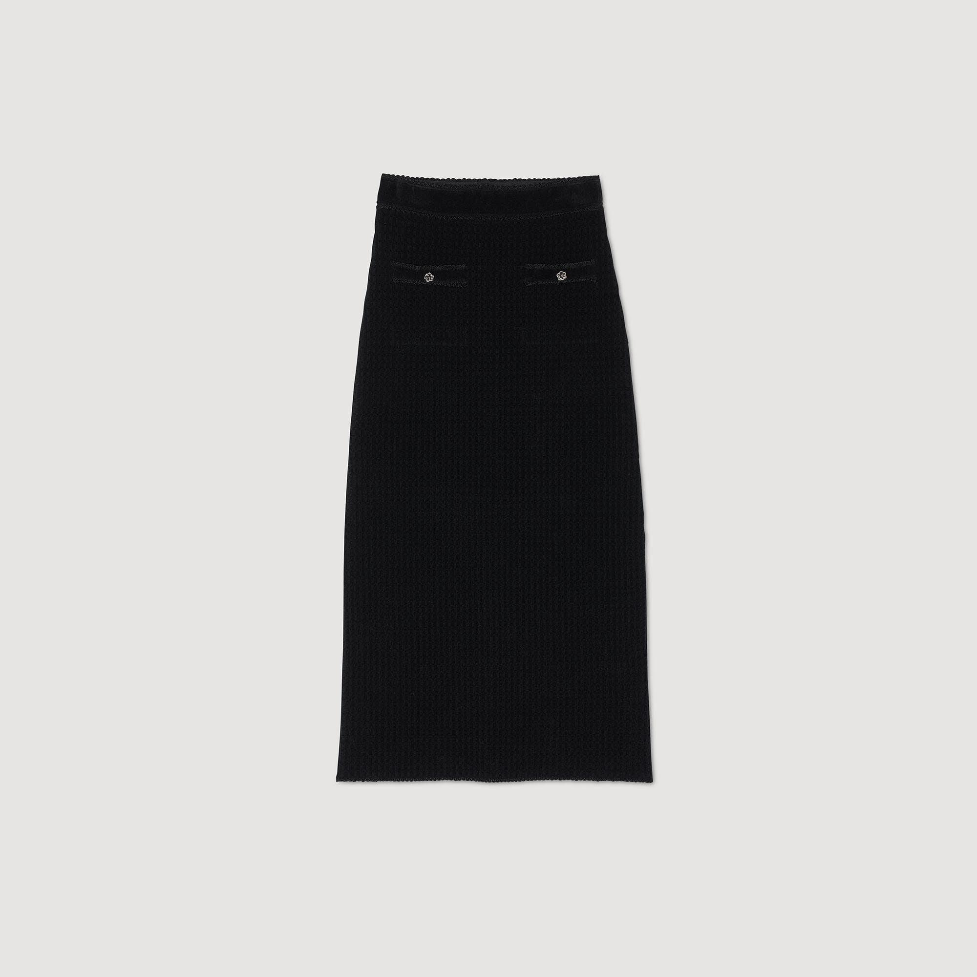 Velvet knit midi skirt - Women | Sandro
