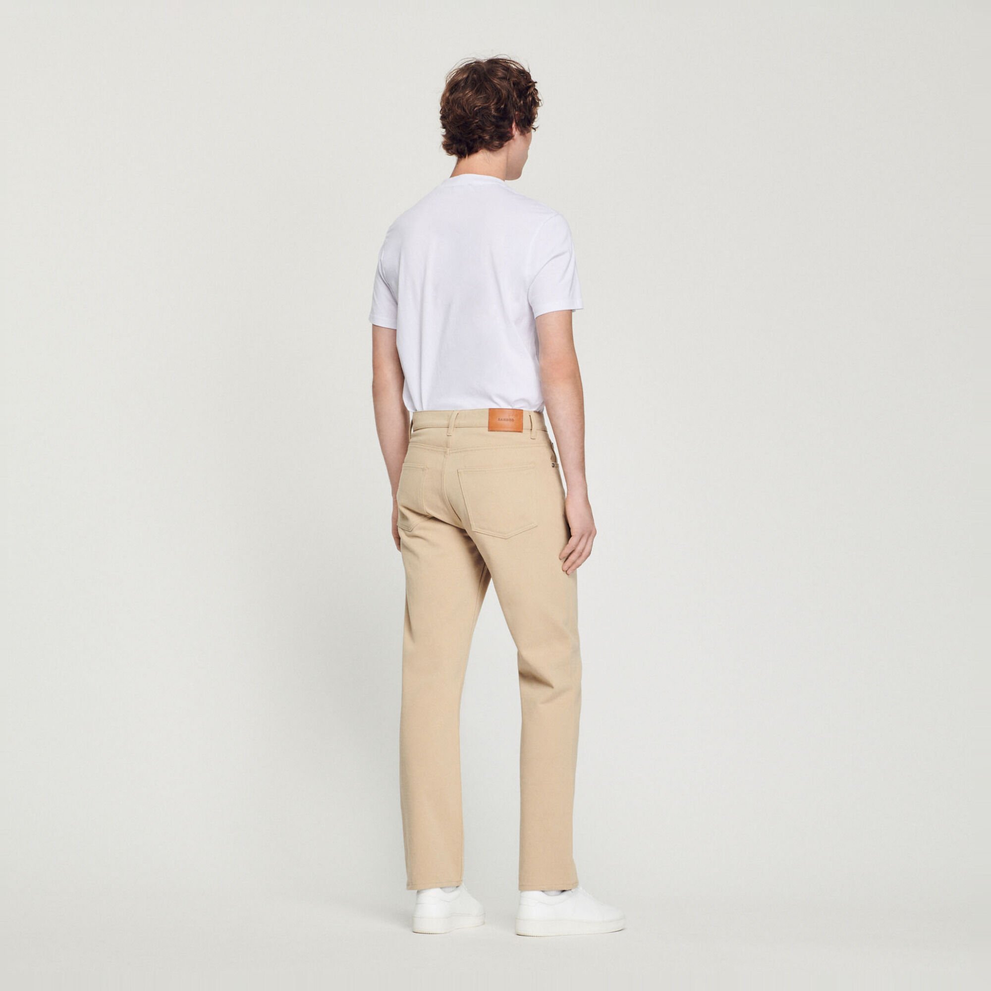 Straight cotton jeans