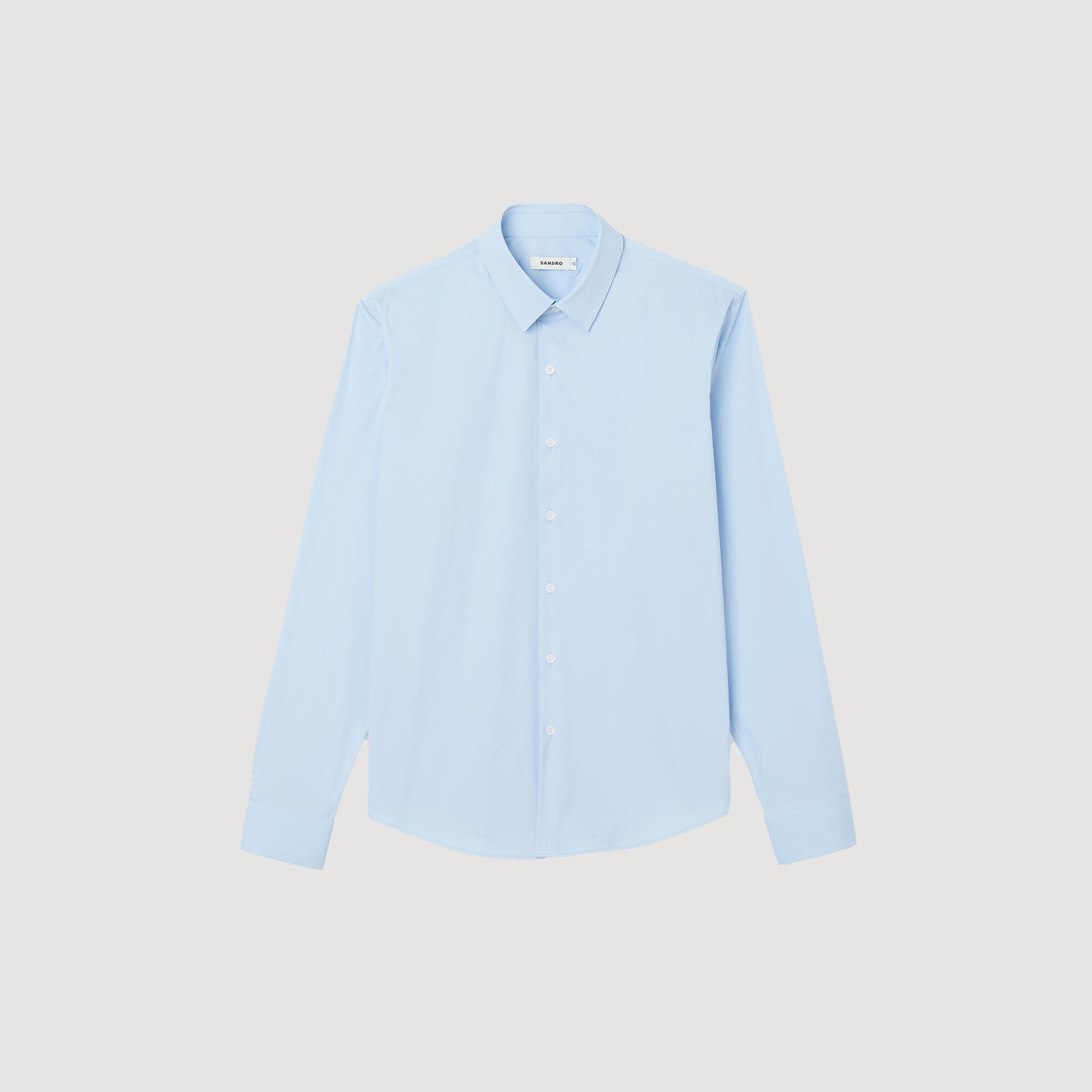 Fitted stretch cotton shirt