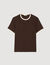Two-tone patch T-shirt