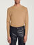 Rib knit crew neck jumper