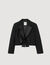 Short satin bow jacket