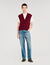 Two-tone wool and cashmere jumper