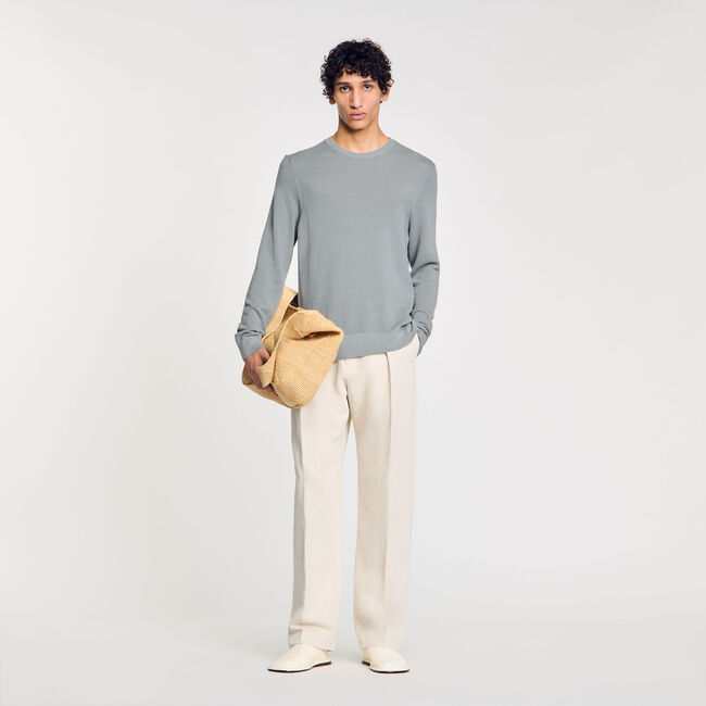 Textured knit jumper