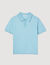 Short-sleeve knitted polo shirt