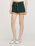 Two-tone drawstring waist shorts