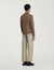 Wool jumper with zip collar