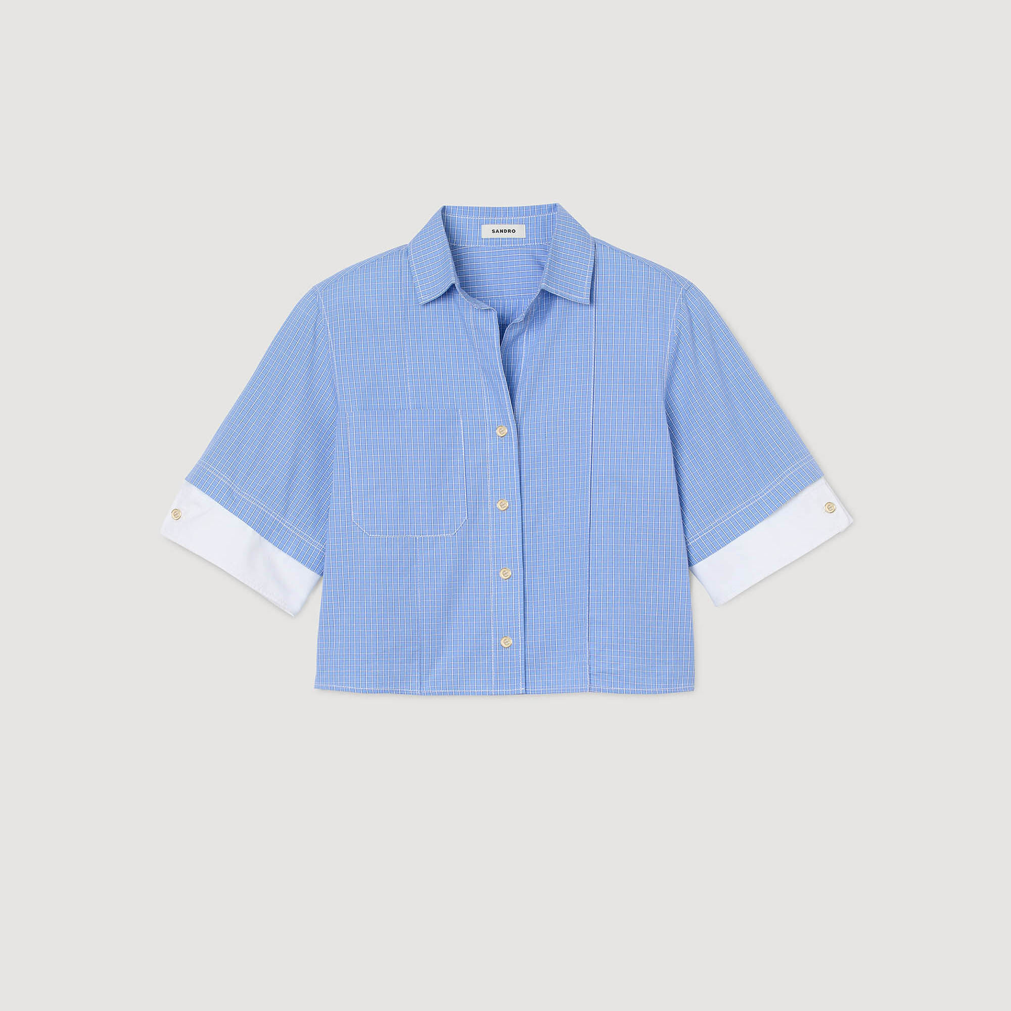 Oversized check shirt