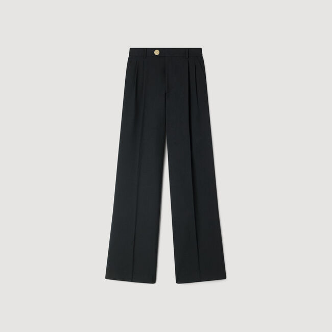 Pressed-crease suit trousers