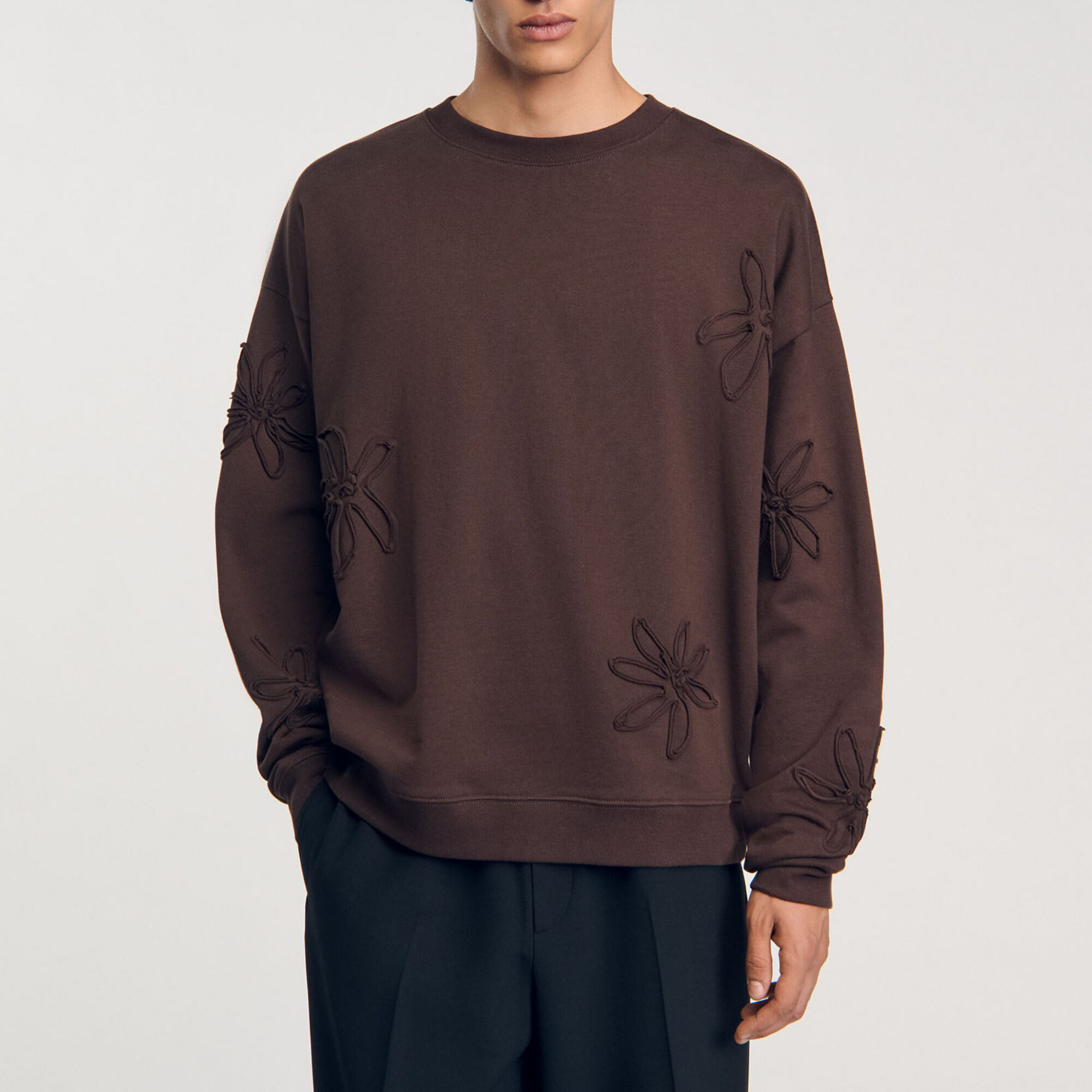 Oversized floral sweatshirt - Men | Sandro