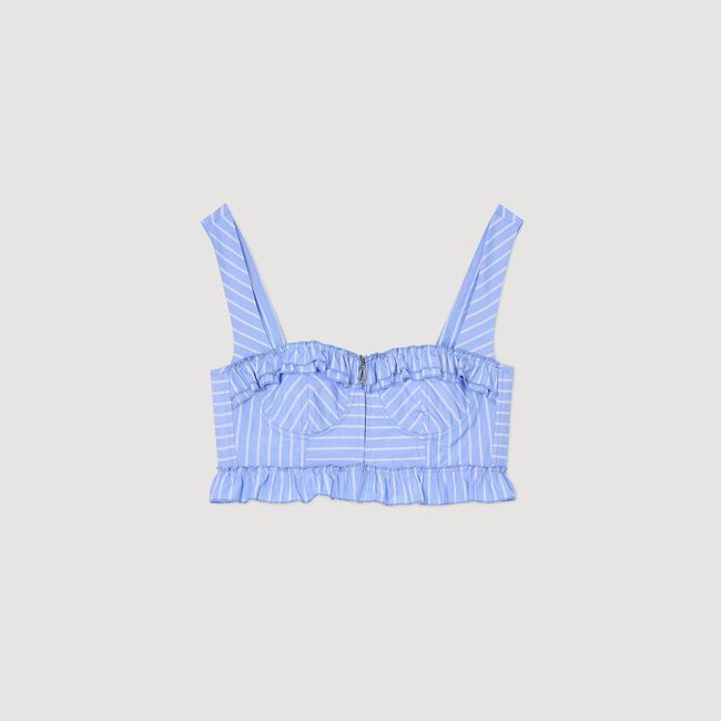 Striped crop top
