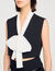 Bow neck crop top