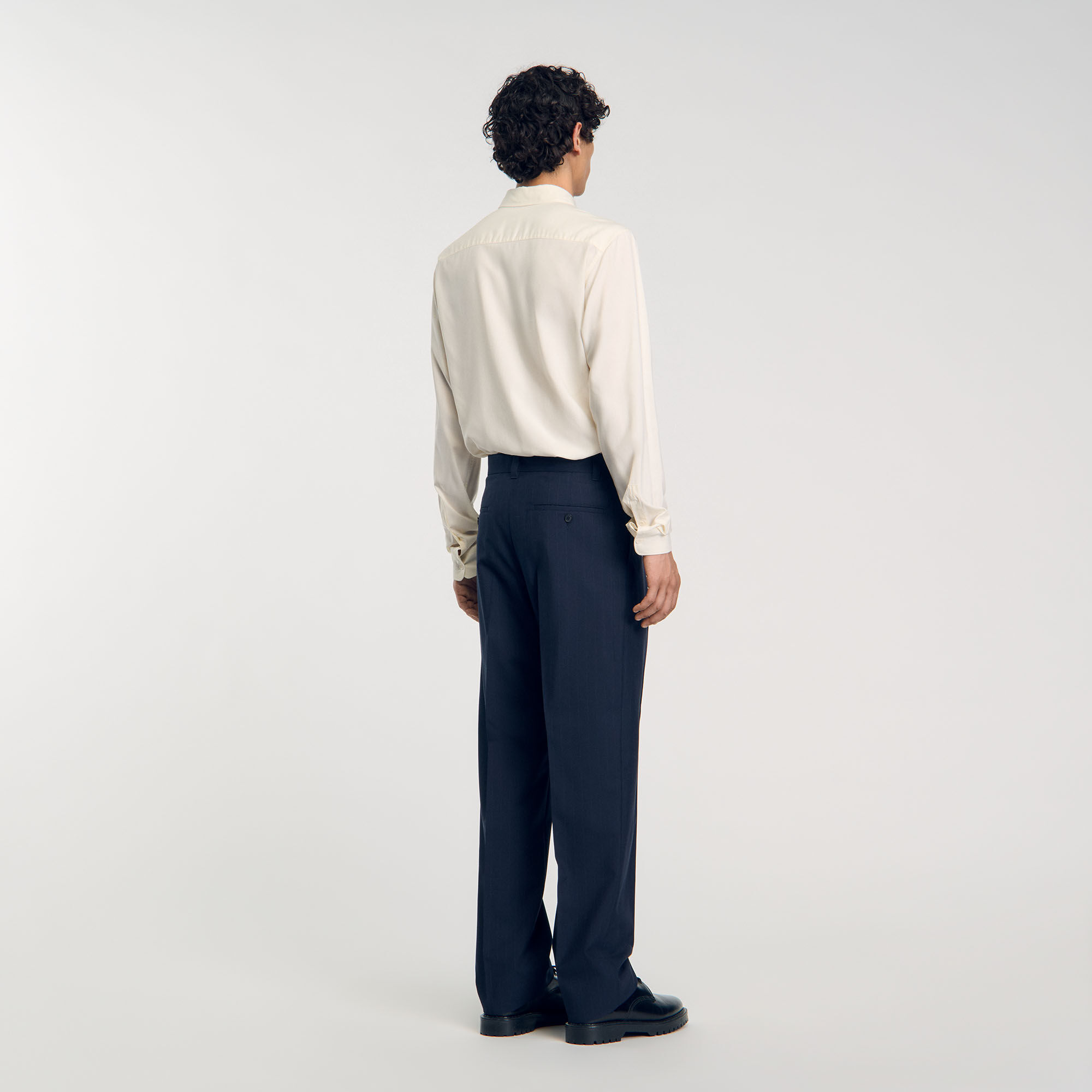 Box pleat trousers