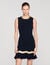 Metal chain knit short dress