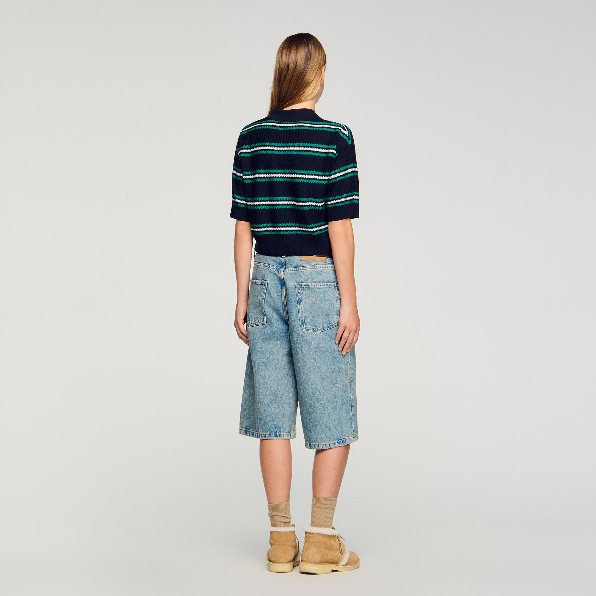 Polo-neck jumper