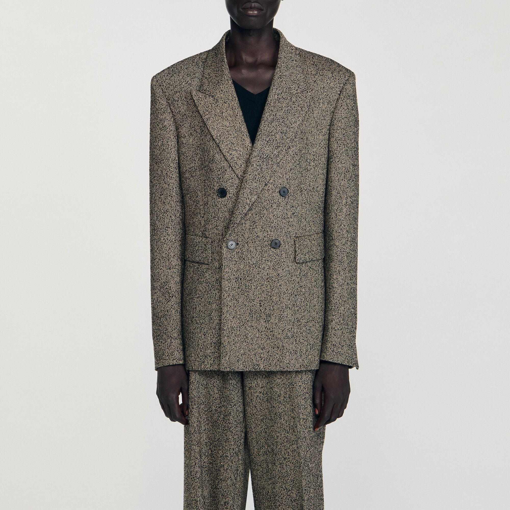 Double-breasted suit jacket - Men | Sandro
