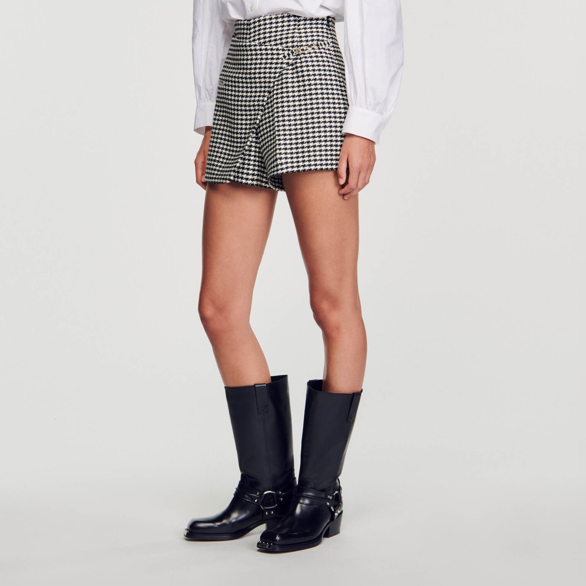 Houndstooth shorts