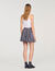 Striped rhinestone bubble skirt