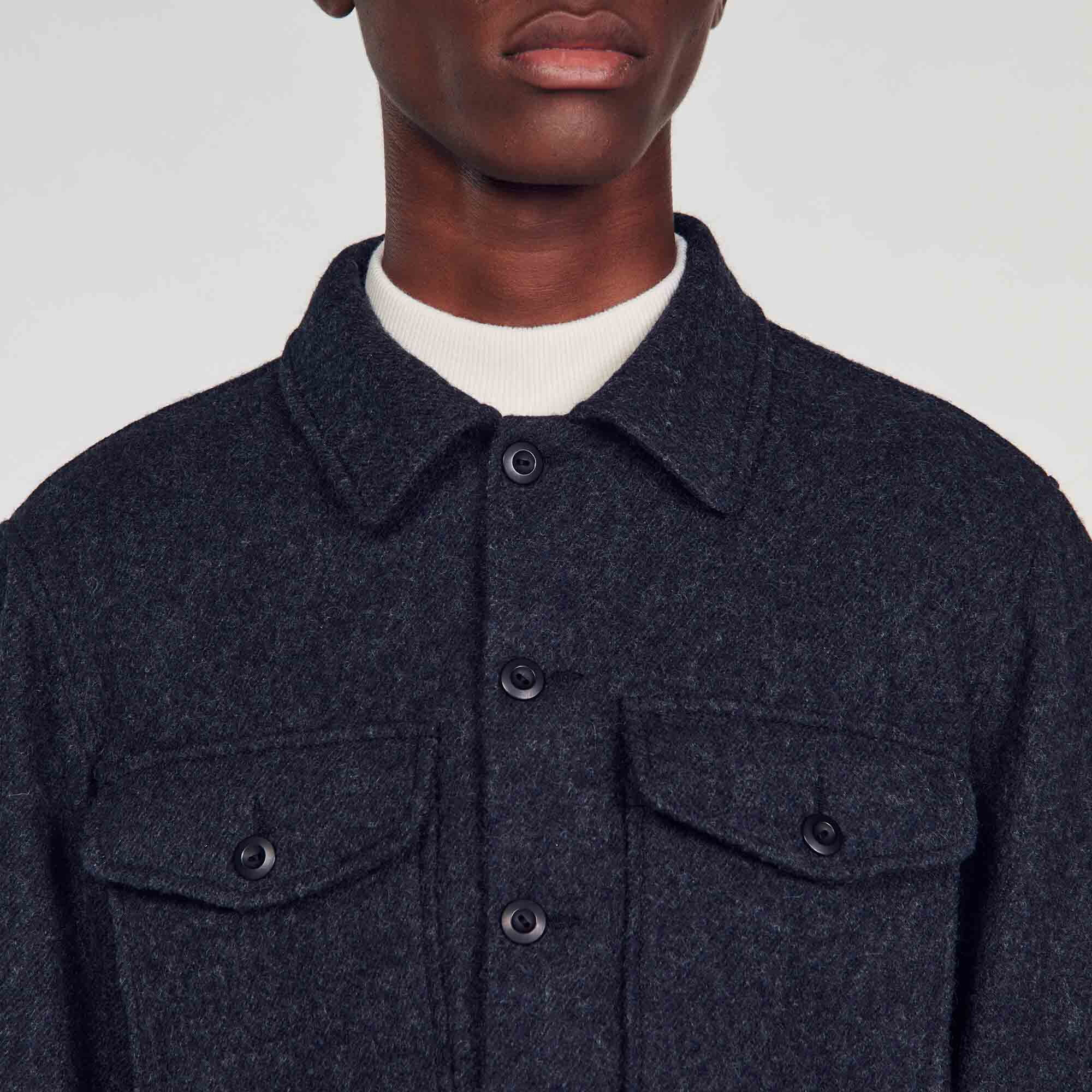 Wool overshirt