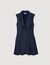 Short pleated suit dress