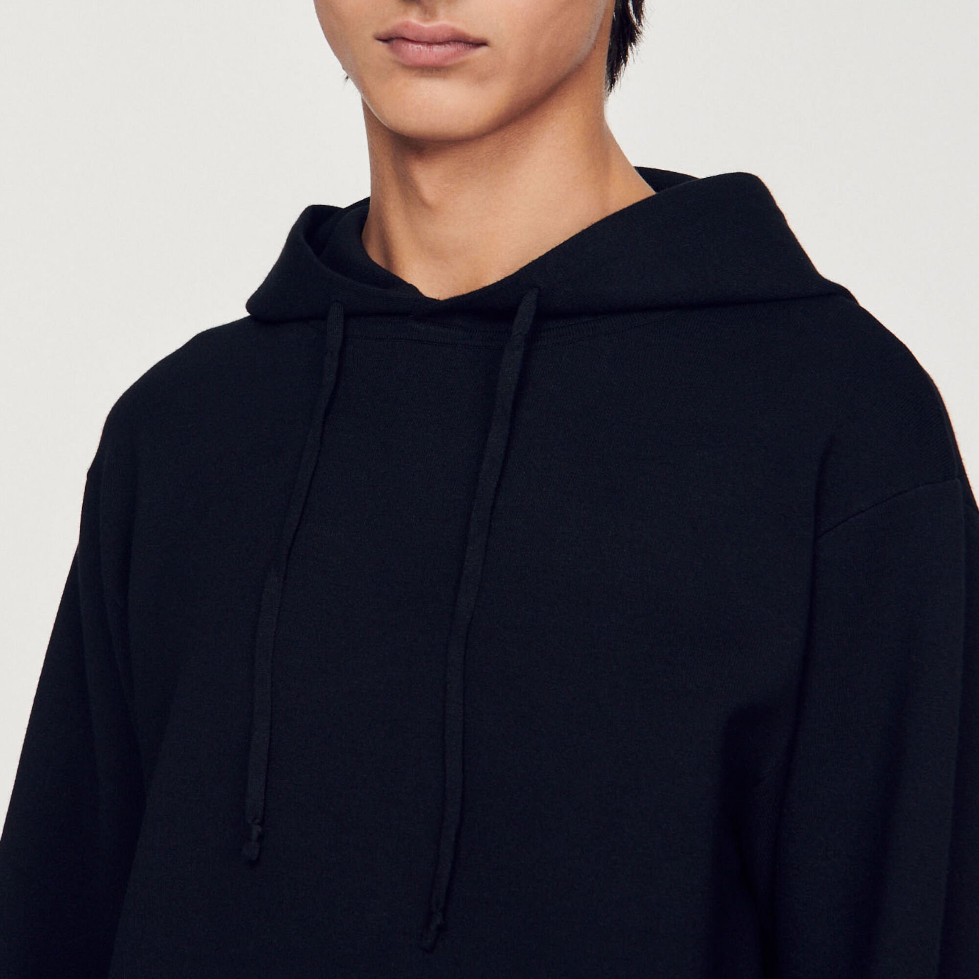 Knit hoodie