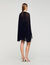 Short cape dress with rhinestones