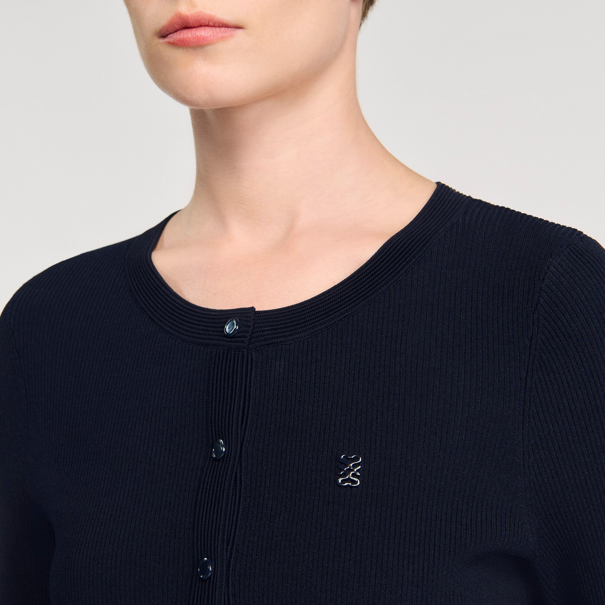 Fine knit cardigan