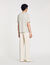 Knitted polo shirt with zip collar