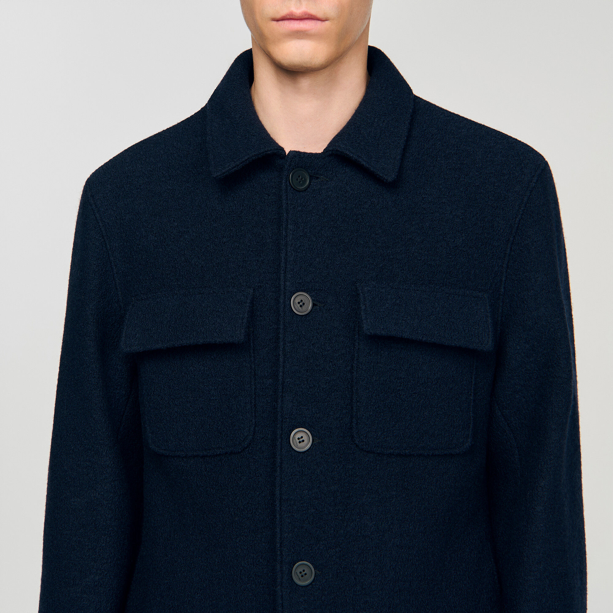 Wool overshirt