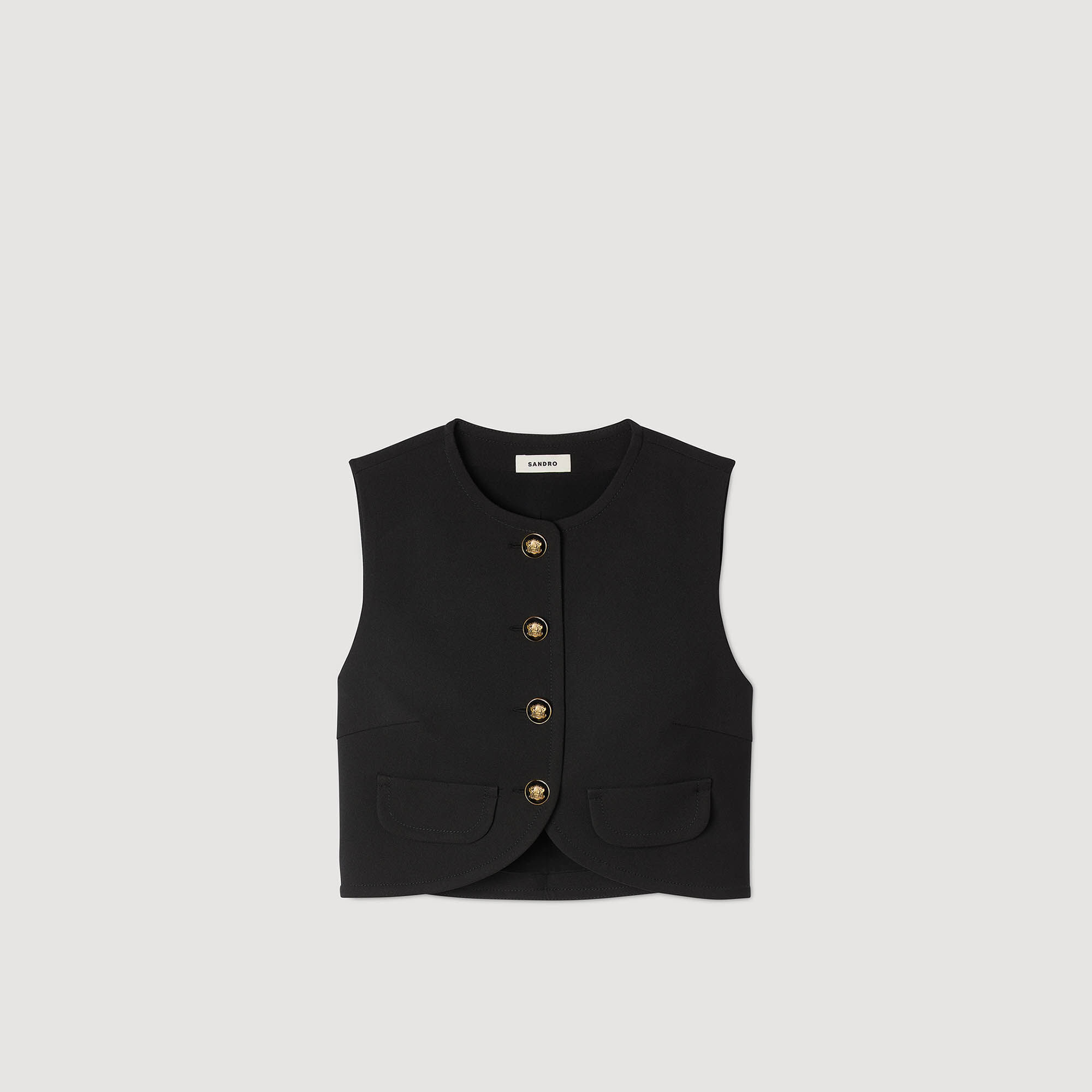 Buttoned crop top
