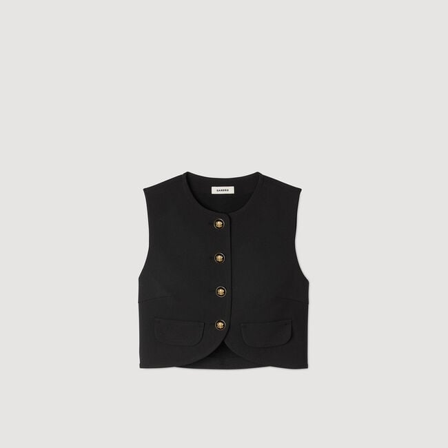 Buttoned crop top