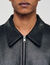 Zip-up leather jacket