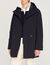 Fleece parka in technical fabric