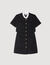 Short dress with detachable collar
