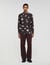Floral print linen shirt