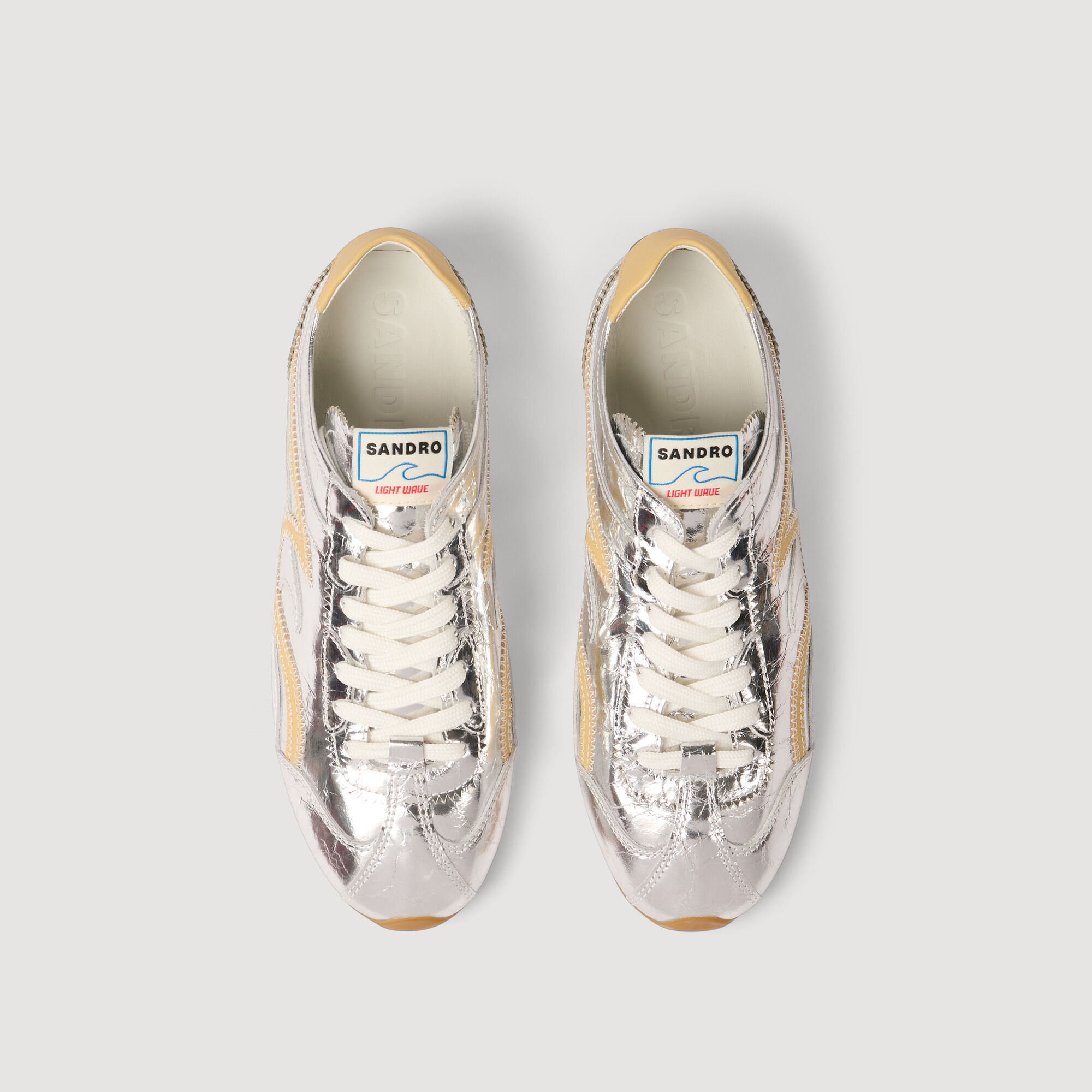 LightWave metallic leather trainers