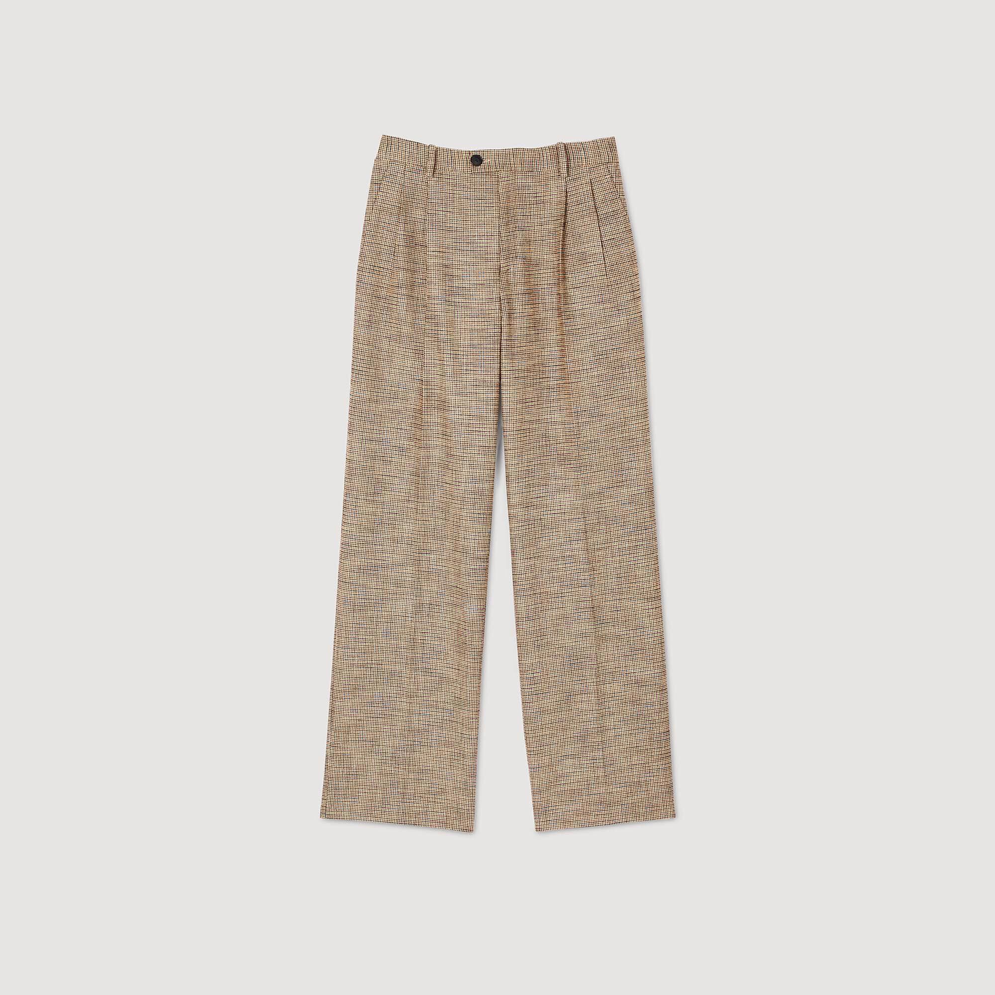 Micro houndstooth trousers